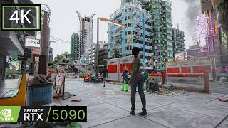 Cyberpunk 2077 - Ray Tracing Real Dreampunk 4k Mod I Relaxing Walk RTX 5090 PC Gameplay