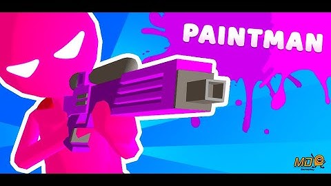 Paintman 3D - color shooter  - Gameplay IOS & Android