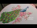 Hand embroidery  peacock