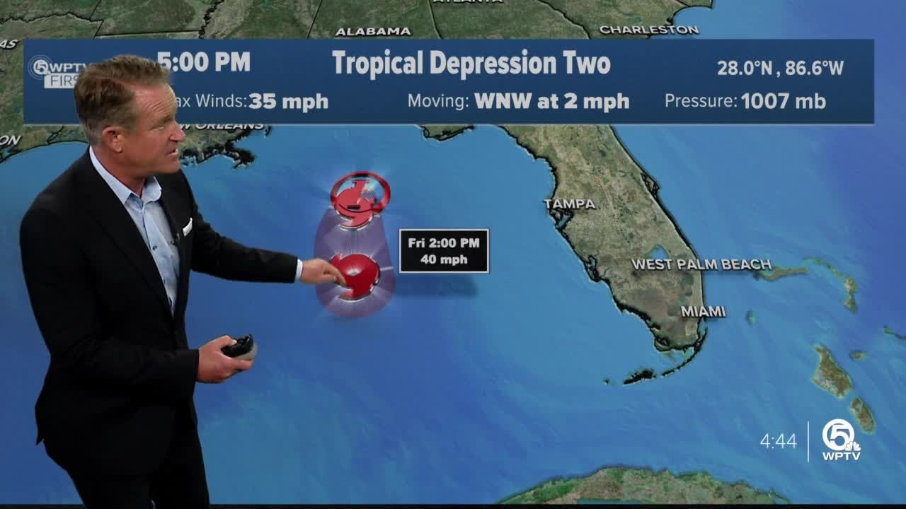 Tropical Depression 2 forms in Gulf of Mexico - YouTube
