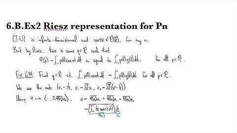 6.B.Ex2 Riesz representation for Pn