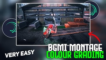 Bgmi Montage Colour Grading // Pubg Tdm montage editing // how to colour grade pubg montage
