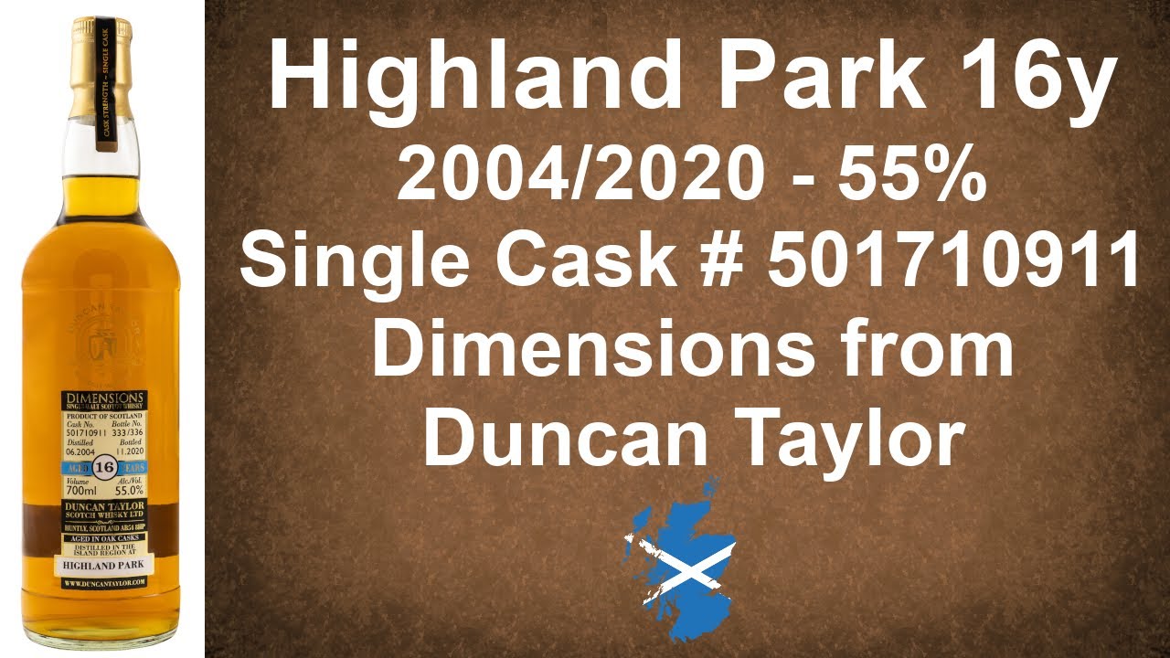 Highland Park aged 16 years 2004/2020Single Cask # 501710911