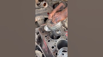 Six cylinder engine ka head piston fitting #shortsfeed #engine #piston #sleeves #shorts #trending