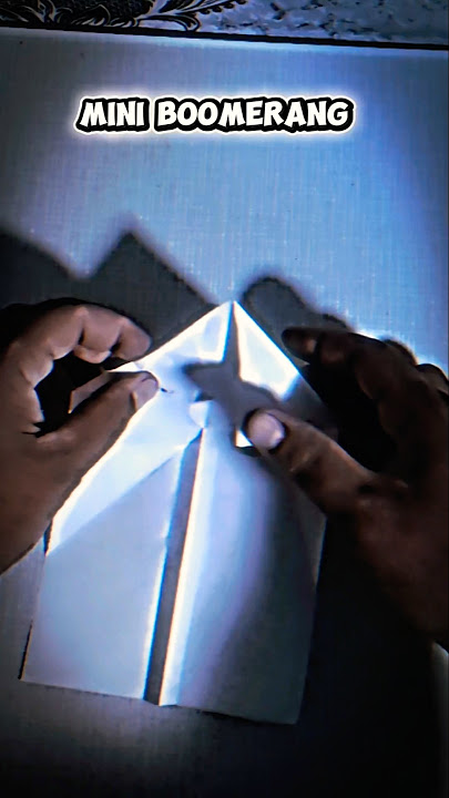 Download lagu 👉 Mini Origami Boomerang – Ucha oladigan qog‘oz boomerang! 🌀 #viral #origami