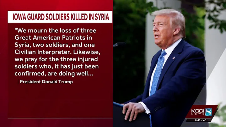 Officials reaction to ambush in Syria that killed two Iowa National Guard members