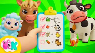 Pjesma o životinjskoj hrani 🥕🌿 Poveži životinje i hranu | Decije Pesme | HeyKids na Srpskom