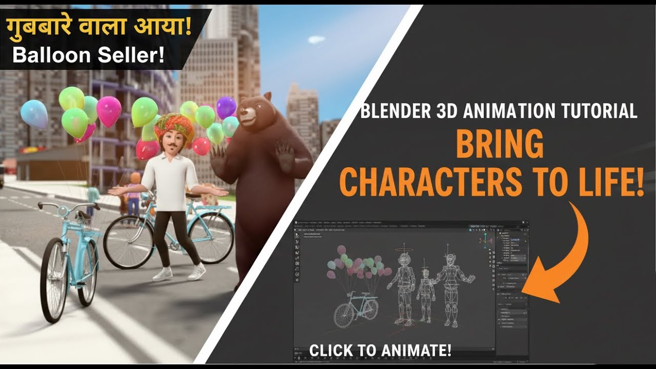 Making 3D Hindi Nursery Rhymes in Blender | Ghubary Wala (Part 40 FINAL)