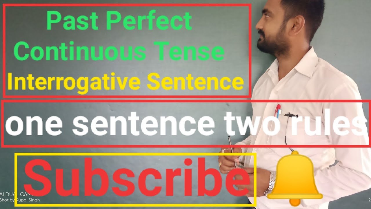 Past Perfect Continuous Tense#Interrogative Sentence# one sentence ...