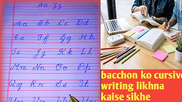 Cursive writing for children || Cursive capital and small alphabet ||Learning booster | a to z