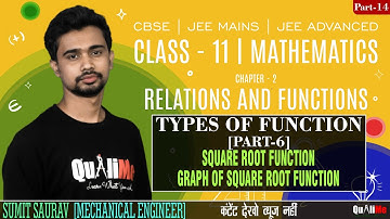 What is Square Root Function | Graph of Square Root Function | Class 11 Mathematics | CBSE | JEE #14