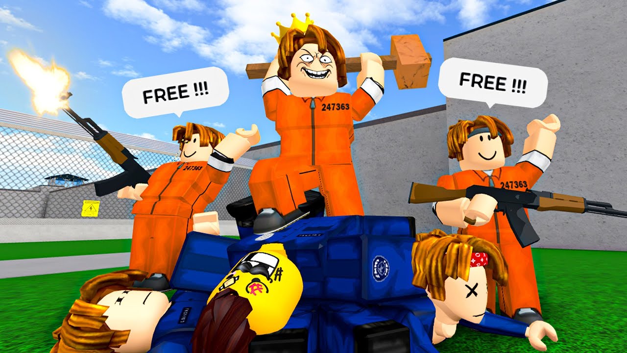 ROBLOX Prison Life But we RAID the Police 👮