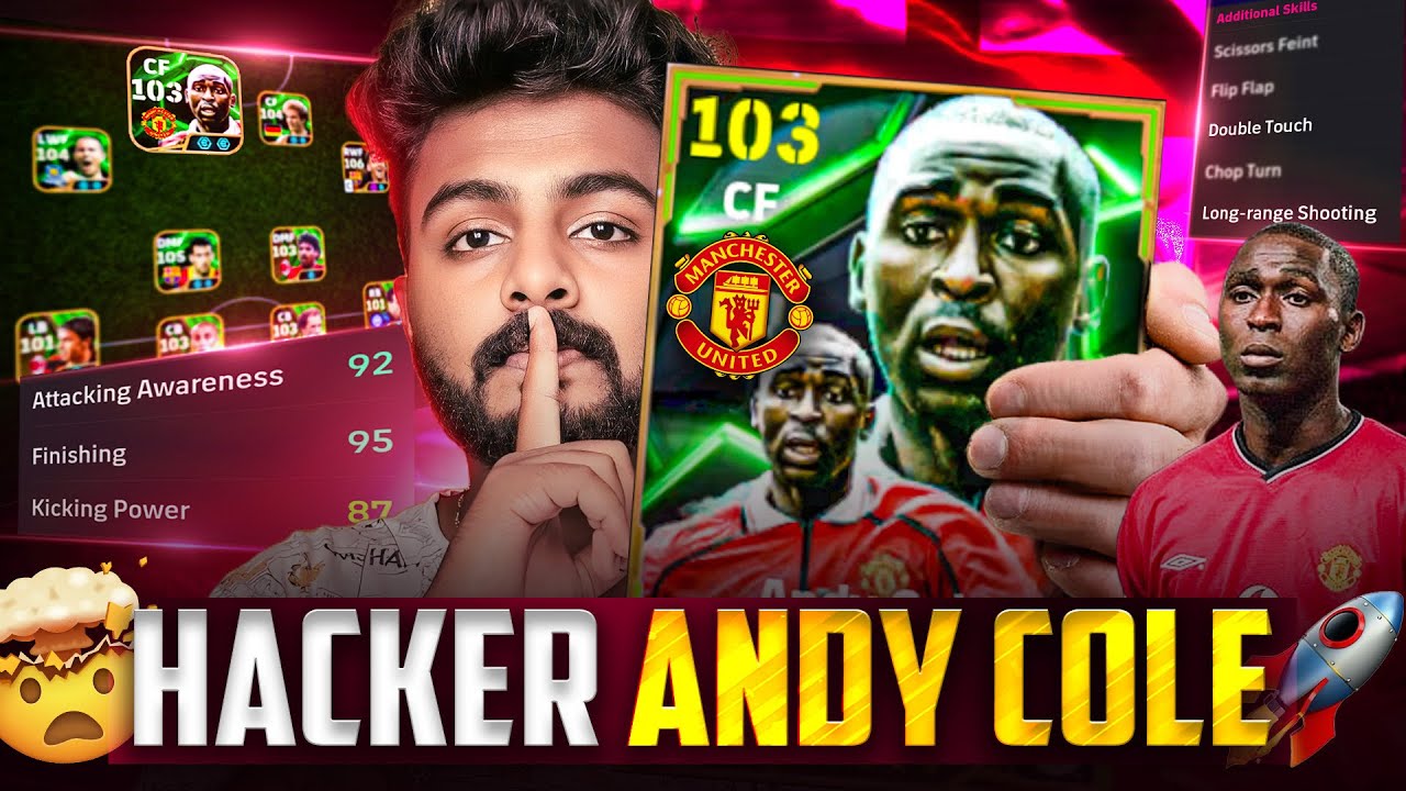 103 ANDY COLE - THE BEST PLAYER EVER🚀 | HIS RISING SHOTS ARE CRAZY🔥 ...
