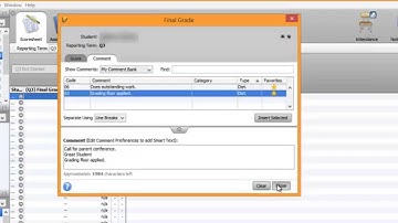 PowerTeacher - Adding Comments