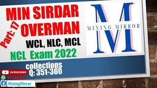 NCL Exam 2022 | MCQs on Mining Sirdar & Overman 2023 | Part 17 | Q: 351-360 |  SECL, WCL, NLC, MCL | screenshot 4