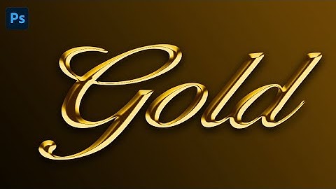 Ultimate Gold Text Effect | Photoshop Tutorial