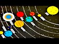 solar system model project making  | school project |  exhibition | best out waste materials