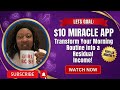 (Passive Income 2026) How To Build A Residual Income 2026 Let's Goal $10 Miracle App