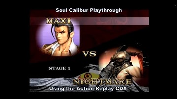 Soul Calibur Maxi Playthrough using the Action Replay CDX for Dreamcast :D #Dreamcast #Sega #Gaming