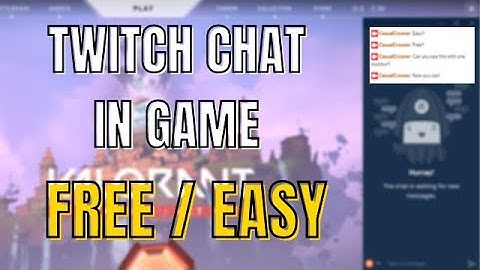 How to get TWITCH chat IN-GAME - One Monitor Set-up (FREE/EASY)