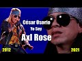 César Osorio (Axl Rose) regresa a Yo Soy: comparación 2012 y 2021