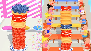 Pancake Run Part 6 || Max all levels walkthrough gameplay || Android and ios gameplay