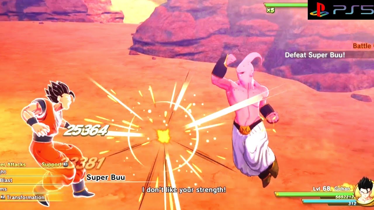 Mystic Gohan Vs Super Buu | Dragon Ball Z Kakarot PS5 - YouTube