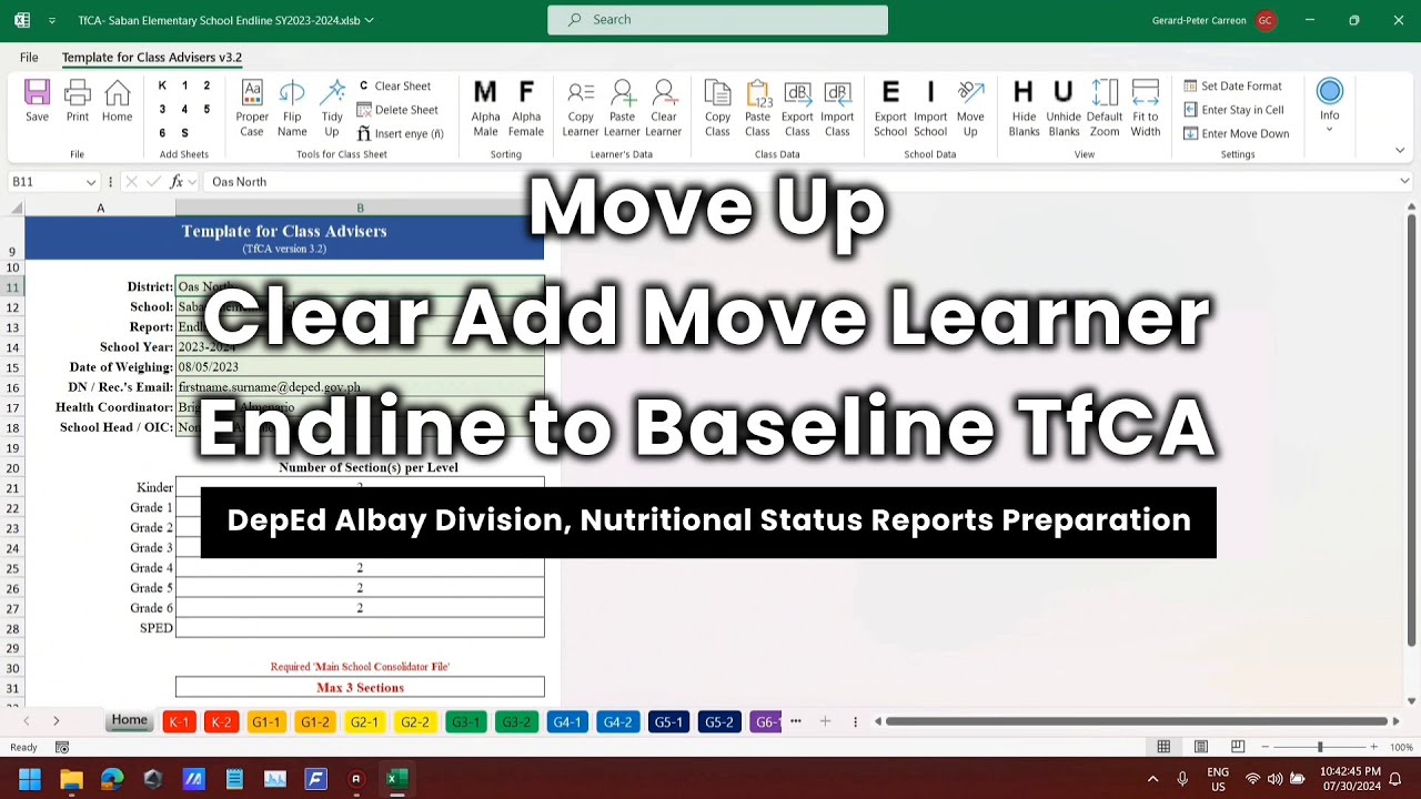 TfCA Tutorial: Move Up, Clear Add Move Learner, Sort List - YouTube