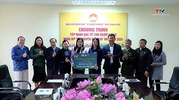 Tiếp nhận quà Tết cho người nghèo nhân dịp Tết Nguyên đán Giáp Thìn