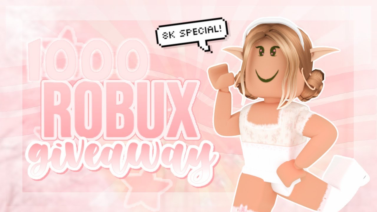 [CLOSED] 1000 ROBUX GIVEAWAY! : : 8k subscriber special | Astra - YouTube