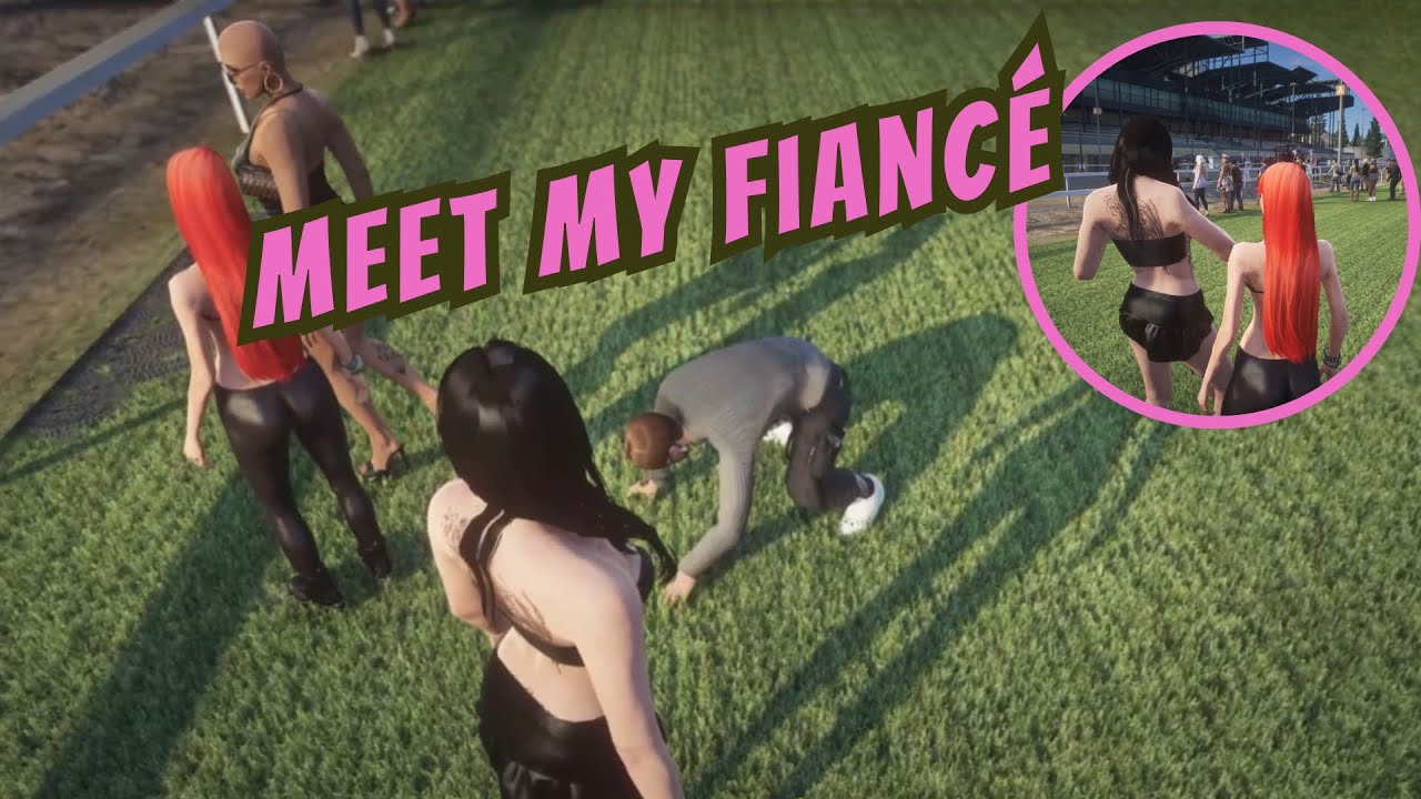 Carmella’s “fiancé,” Eli, meets Liz and Paris at the Horserace