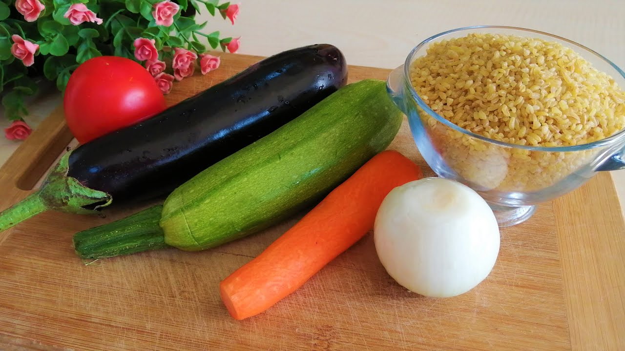 برغل بالخضرة طبق صحي وبدون لحم