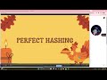 Perfect Hashing - Topic6 DQ1