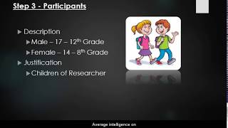 Mock Action Research Proposal Presentation