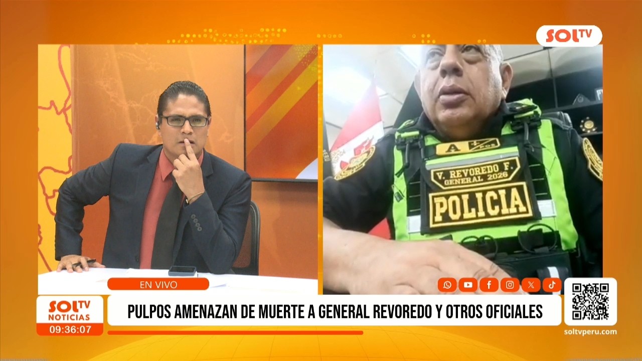 Trujillo: pulpos amenazan de muerte a general Revoredo y otros oficiales