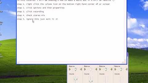 How to enable stereo mix and make a music bot on ventrilo