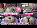 ROTINA DE UM LAR 🏡| COMPRINHAS FOFAS | BOLO DELÍCIA DE CREME DE LEITE SUPER FÁCIL