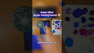 With a few simple tools and techniques you can create gorgeous bokeh effects with acrylic #bokeh