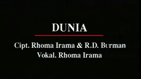 Rhoma Irama - Dunia (Stereo | Official Music Video)