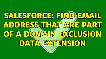 Salesforce: Find email address that are part of a domain exclusion data extension