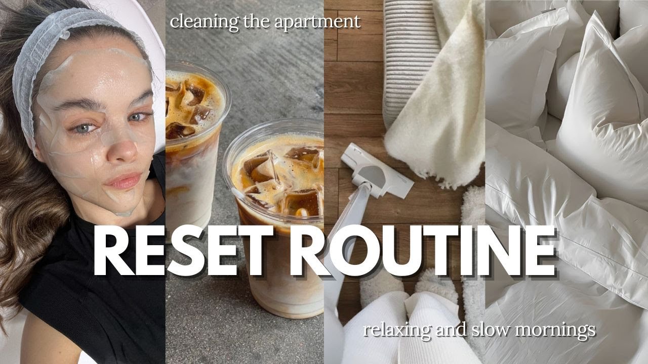 reset routine 🫧🎀🛁 self-care, recharging, cleaning, workouts