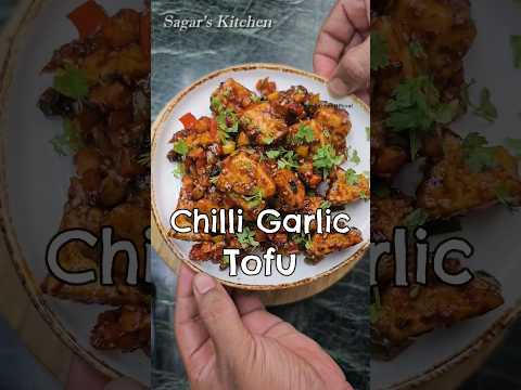 Vegan Chilli Garlic Tofu Recipe #YouTubeShorts #Shorts #Viral #Tofu #Vegan #VeganRecipe