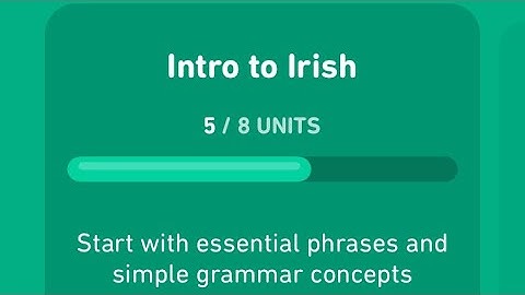 Let’s learn Irish with Duolingo