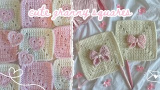 how to crochet cute granny squares ౨ৎ♡ | beginnerfriendly (with or without magic ring!)