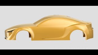 Creo Style Tool Car Tutorial - Blending two surfaces