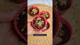 no egg no maida healthy oats and overripe banana choco cupcakes #shortsfeed #homemade #cupcake