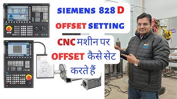 Siemens controller पर Offset केसे लें and how to take TOOL offset in cnc machine- OFFSET SETTING