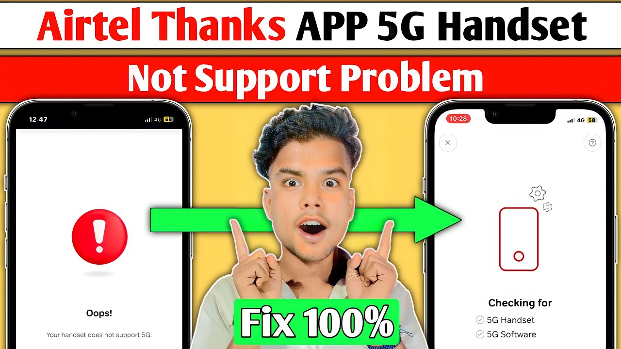 Airtel Thanks App 5g Handset Not Support Problem Fix | How To Solve Your Handset Does Not Support 5g
