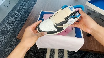Travis Scott x Fragment Air Jordan 1 Low: Unboxing