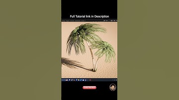 Game-Ready Low-Poly realistic Palm Tree in Blender ! Timelapse #timelapse #shorts